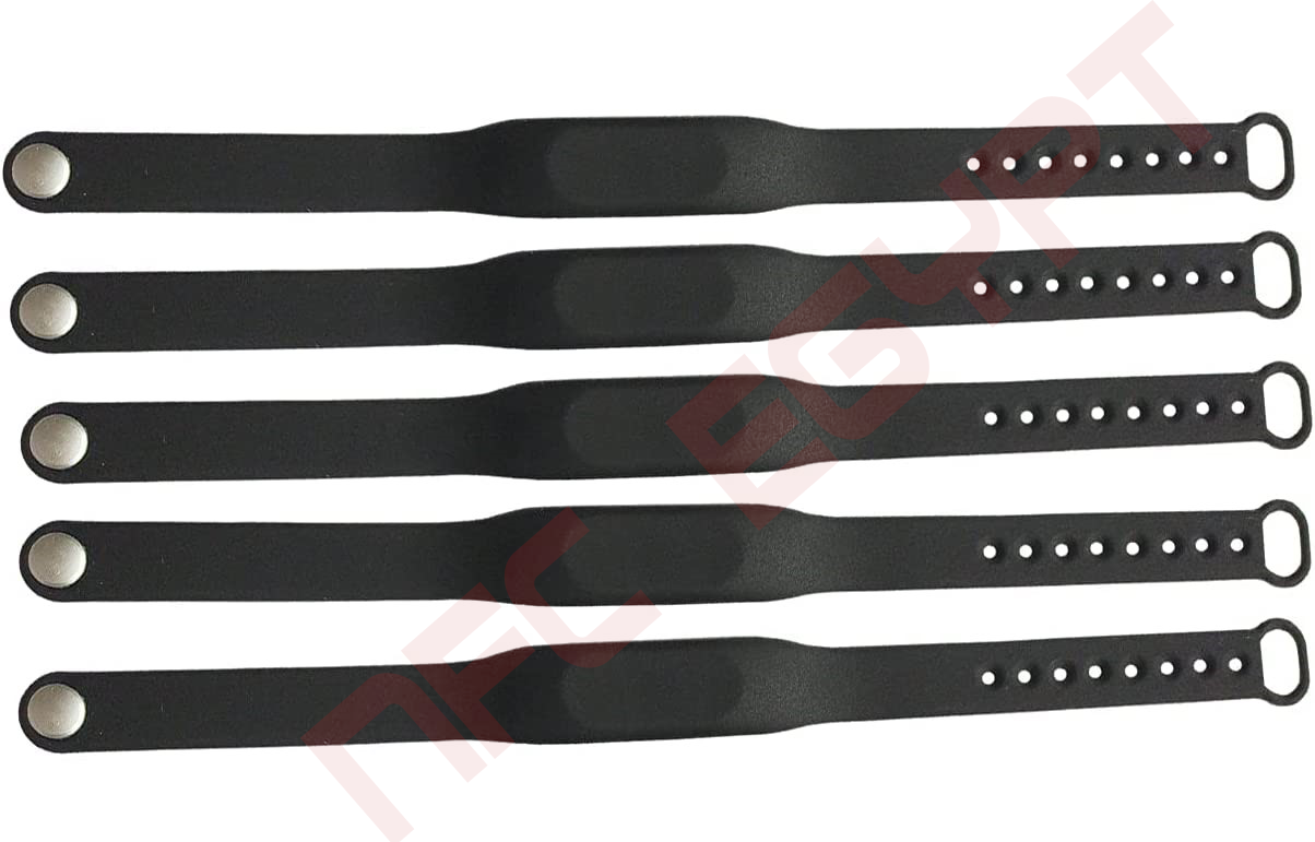 NFC Egypt Wristband rubbur Bracelet - black 213