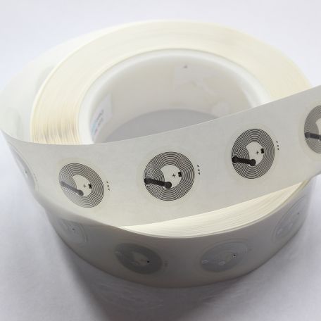 NFC  Sticker diameter 25mm (13.56 MHz - Ultralight )  Transparent (anti-heat 90°) + (waterproof) 1000pcs