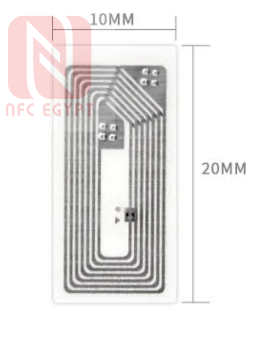 NFC Transparent Sticker Rectangular- 10mm X 20mm