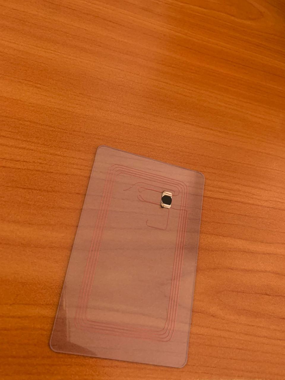 NFC Egypt Cards Ntag215 Cards Rewritable Transparent