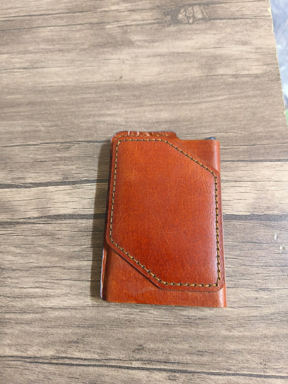 Card holder leather handmade + NFC embedded + Rfid blocker