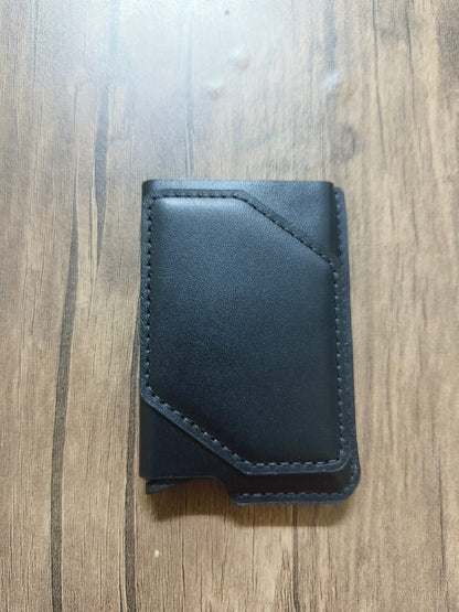 Card holder leather handmade + NFC embedded + Rfid blocker
