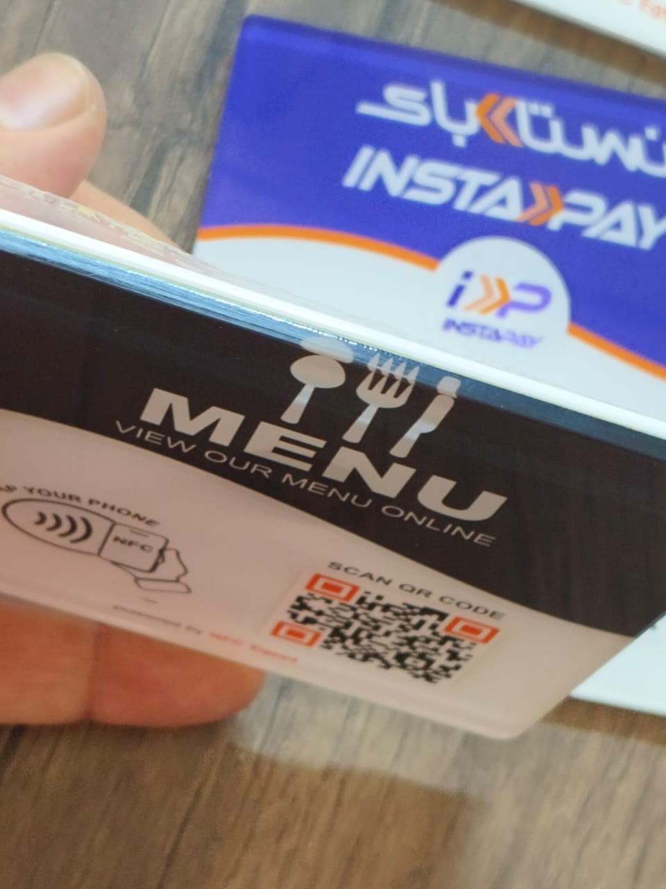 Coaster acrylic 10x10cm NFC + Qr Dynamic changeable