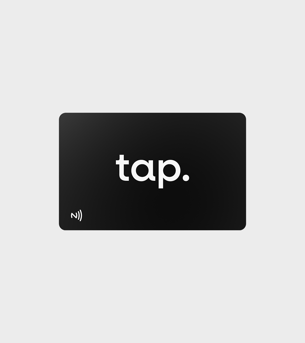 Tap NFC Business Card - Share Everything With A Tap - Black