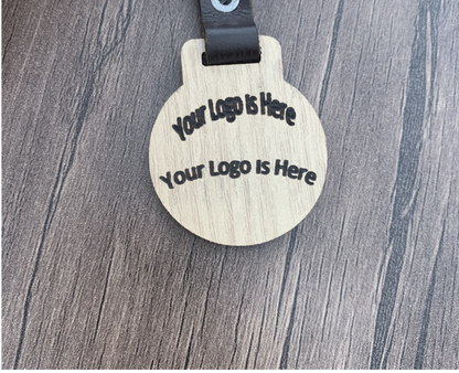 NFC Egypt Keychain - Share Everything Handmade wood (light Bamboo) Chip Model 13.56Mhz