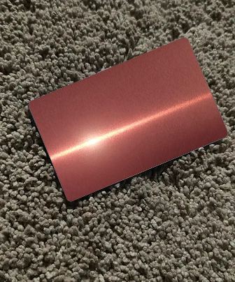 NFC Egypt Metal Card without slot model 215 original chip 2 sides metal (Rose)