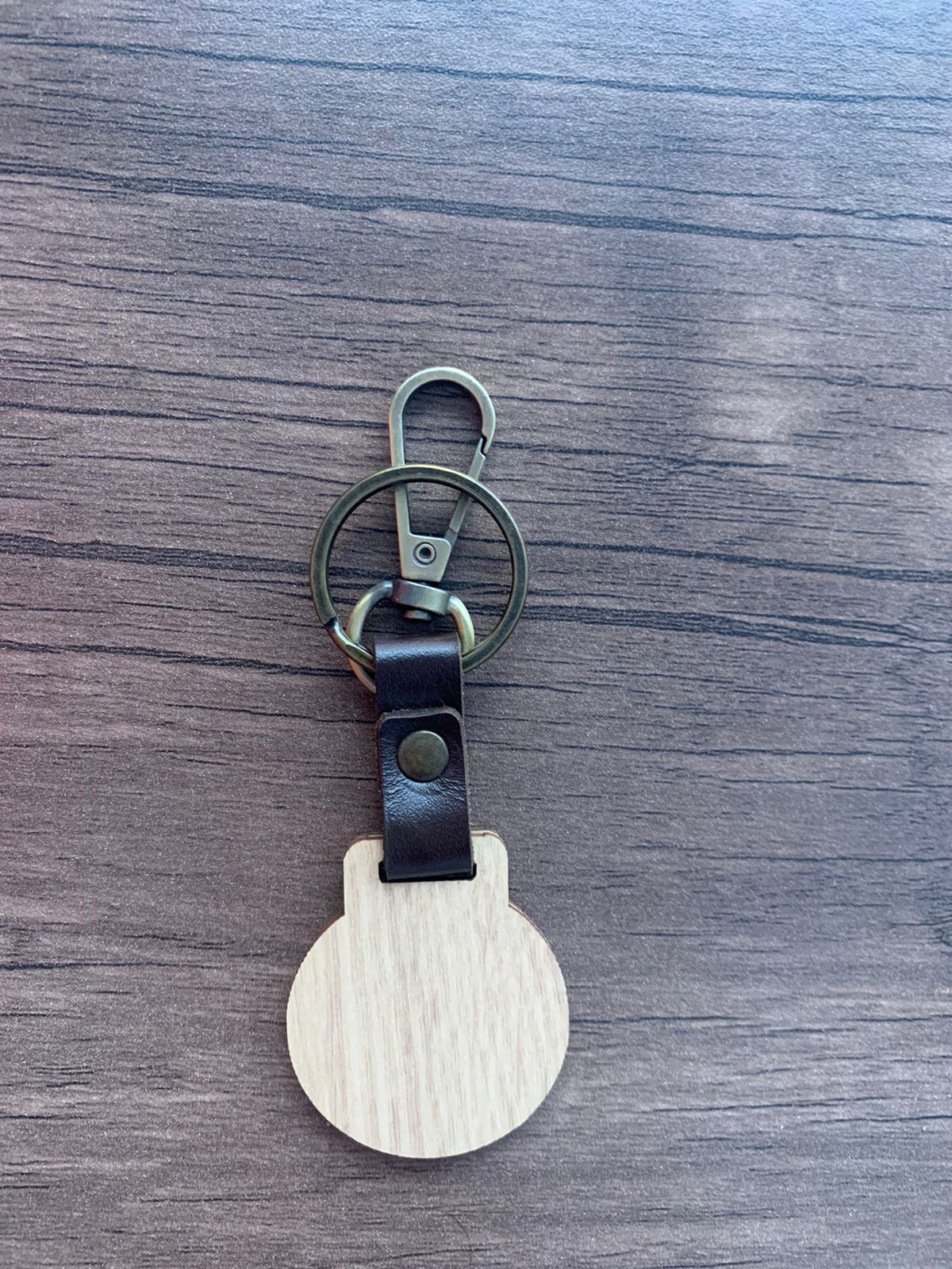 NFC Egypt Keychain - Share Everything Handmade wood (light Bamboo) Chip Model 13.56Mhz