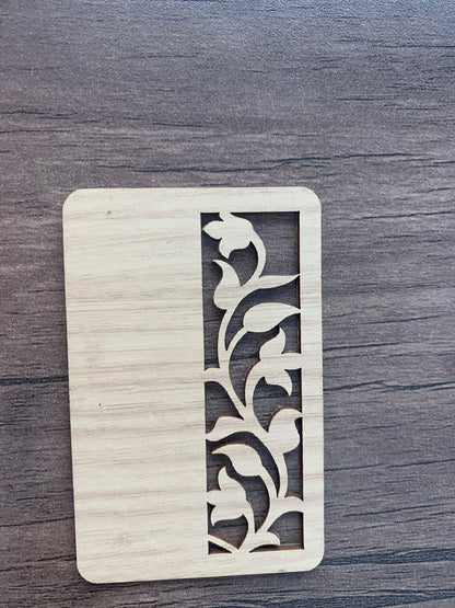 NFC Egypt NFC wood card (light bamboo) Arabisk rose drawn