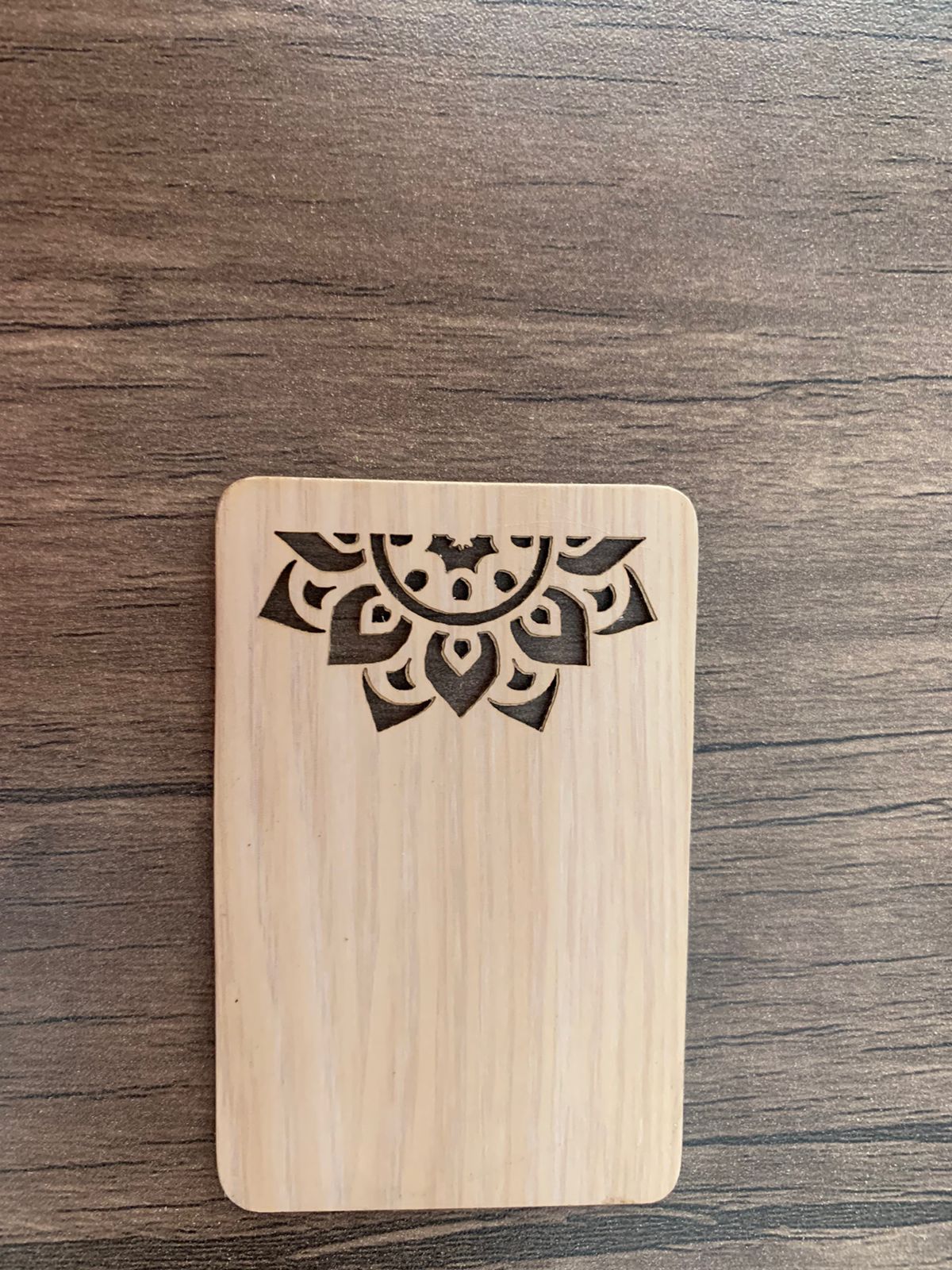 NFC Egypt NFC wood card (light bamboo) Arabisk islamic arts drawn