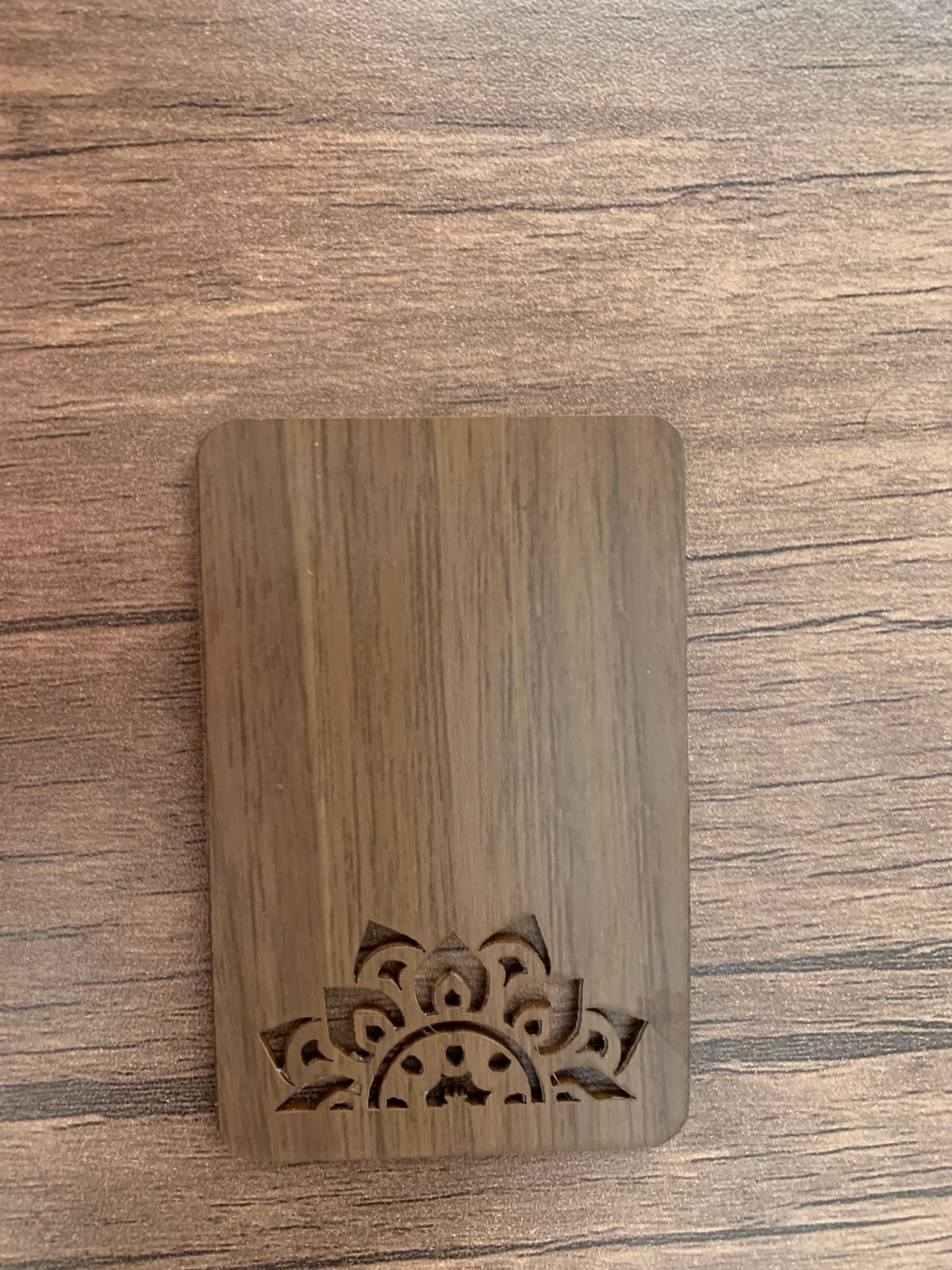 NFC Egypt NFC wood card (Darken Brown) Arabisk Islamic arts drawn